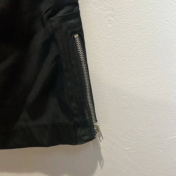 Cache Pants Black Sexy Satin Cargo Crop Zipper Size 4 NWT Deadstock - Picture 9 of 16